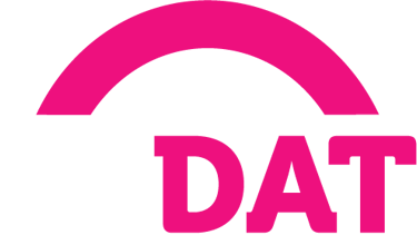 a pink and white logo for the u m m date