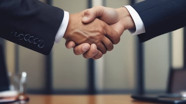 business shake hand