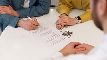 Firma del contrato de arras.