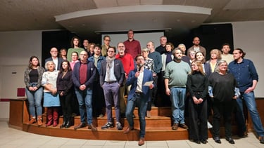 Photo des membres de la liste Tournon en Commun 2026