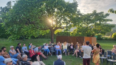 Assemblée générale de Tournon en Commun en extérieur à la piscine municipale