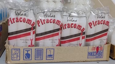 Vela numero 11, 12cm, 33gr, Branco.