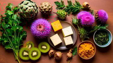Perejil, cardo mariano, tofu, té verde, cúrcuma y otros alimentos que aportan estatinas
