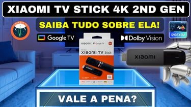 Xiaomi TV Stick 4K 2nd Gen review featuring Google TV and Dolby Vision branding on a product box.