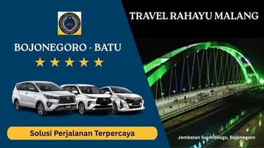 Travel Bojonegoro ke Batu dari Travel Rahayu Malang dengan Mobil Innova, Avanza, Calya warna putih