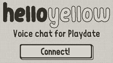 Helloyellow: Novo App Permite Enviar Mensagens de Voz no Playdate