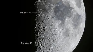 Fenômeno Lunar Incrível: Como Ver um Enorme "X" e "V" na Superfície da Lua em 2 de Julho