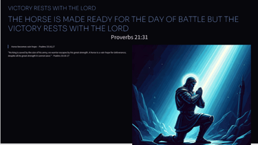 a man kneeling down to pray with a bible verse