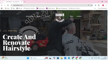 Samir Barbershop website