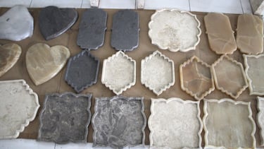 Impress your guests with unique and stylish serveware. Explore Nussen Living Natural Stone Serveware