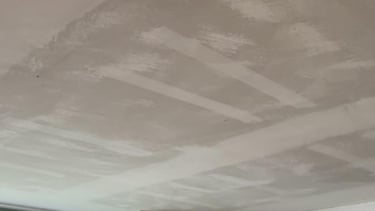 Ceiling after popcorn removal