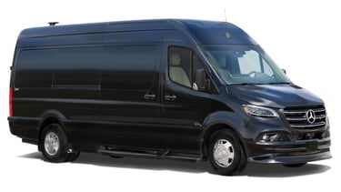 Premium black SUV with luxury interior for VIP travel