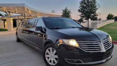 Elegant stretch limo perfect for weddings and proms