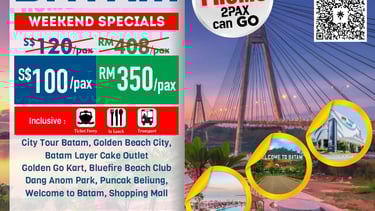 Batam Tour, Paket Tour Batam, Pekej Cuti Batam, Batam City Tour, Day Trip Batam, Jom to Batam,