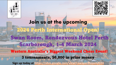 Australia Chess. Western Australia Chess Association. 2024 Perth International Open 