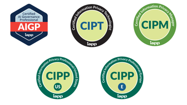 Secure your IAPP certification ambitions: AIGP, CIPT, CIPM, CIPP/E and CIPP/US.