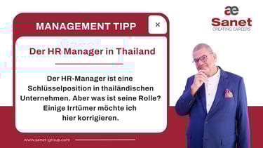 Recruitment in Thailand – was leistet der HR Manager?