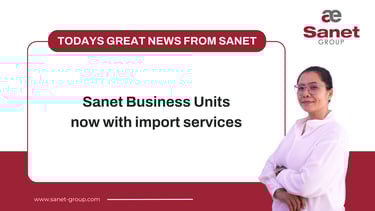 Sanet Business Unit now with import service: Sales to Thailand