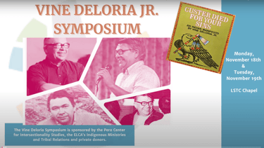 a poster for the vine deloria symposium