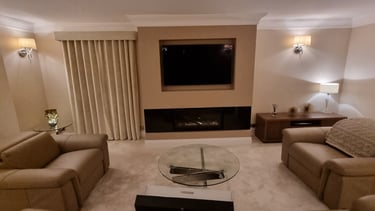 Professional TV wall mounting and bespoke residential AV installation in Milton Keynes
