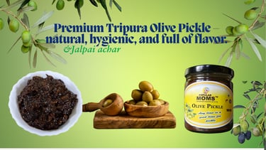 Enjoy the rich taste of Tripura’s traditional Olive Achar. Tangy, spicy, and homemade with fresh loc