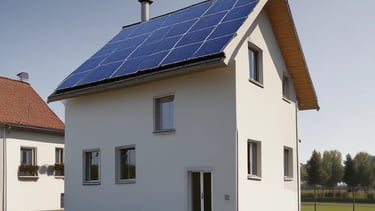 Einfamiliehaus mit Solar auf dem Dach