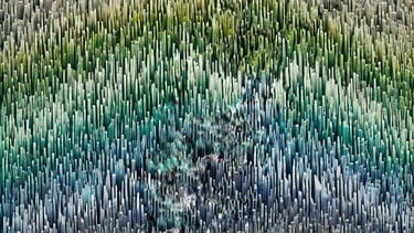  multi-layered sound energy becomes  a mass of fine textures and a mixture of colours. 