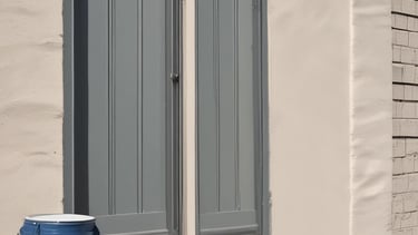 low angle view photography of a gray building