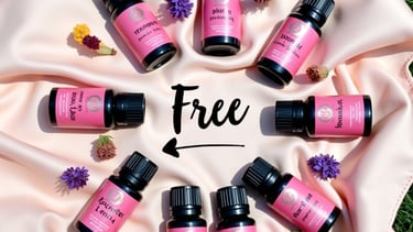 Set of 8 organic essential oils for feeling good