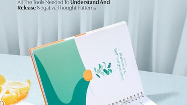 Journal with promts to improve mental well-being