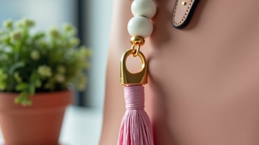 Discrete Anxiety relief on the go. Key Chain with essential oil