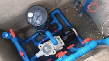 instalasi pompa dan filter kolam renang oleh dayanapool