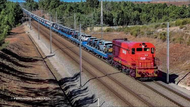 takargo mercadorias comboios automóveis