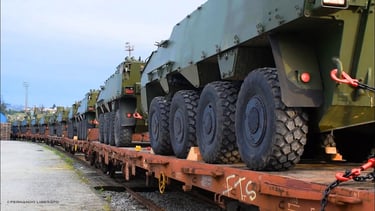 comboio especial viaturas militares linha da beira alta