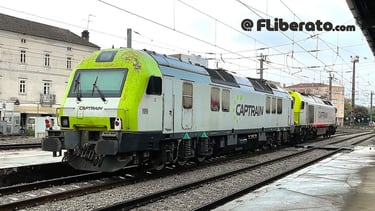 Primeira locomotiva BITRAC Série 601 da CAPTRAIN em Portugal