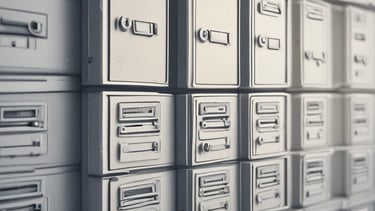 A dimly lit room features a desktop monitor and a laptop on a desk, both displaying lines of code and digital graphics. The primary focus is on programming and software development, with a dark, tech-centric theme.