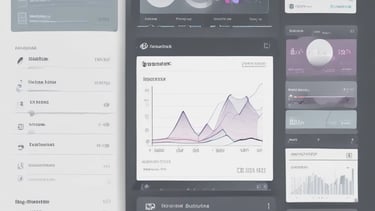 A laptop displaying a software development interface is placed on a granite countertop. Next to the laptop is a closed notebook and a pen. In the background, a sofa and a large window can be seen, providing a contrast between the focused workstation and the casual home setting.