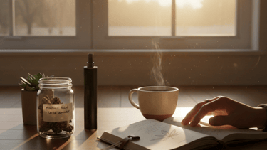 Airtight glass container used for discreet, organized storage