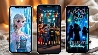 Editable Animated Video Invitations