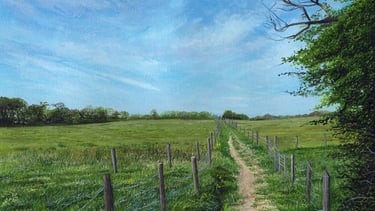 One Day of Summer, landscape painting by Darren Slater
