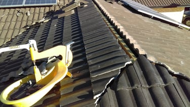 a yellow chair with a yellow chair and a solar panel