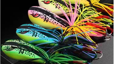 Top water frog wake fishing lure