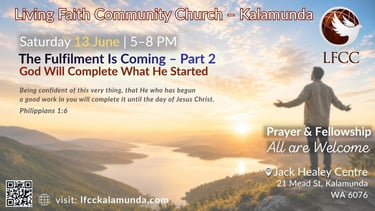 Church event flyer Part 2 God Will Complete What He Started