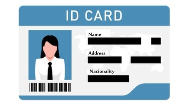 Card-id-on-isolated-background