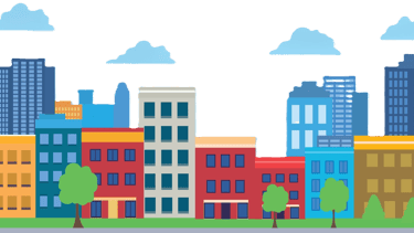 Highway-with-town-city-building-cityscape-landscape