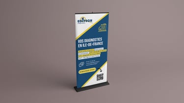 Roll up kakémono PLV graphiste Châteauroux