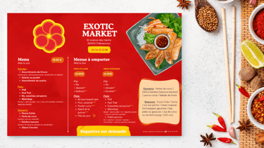 Set de table pour restaurant