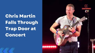 Chris Martin Falls Through Trap Door at Concert