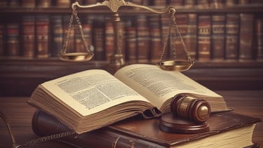 A traditional red brick building with a gabled roof and white-framed windows. The front entrance features an arched doorway and is flanked by well-maintained shrubs. A sign in the foreground reads 'Morris & Dean, Trial Lawyers & Counselors,' displaying the phone number and a digital clock showing 6:31.