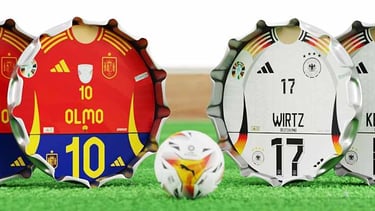 Chapas con su numeración  de fútbol-chapas